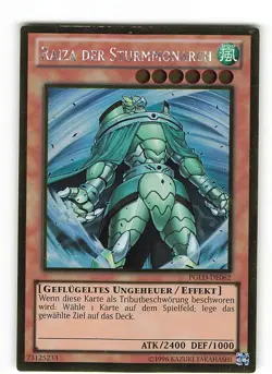 Yugioh RAIZA DER STURMMONARCH , pgld-de062 Gold Rare deutsch Excellent - Image 1