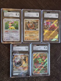 Pokemon CGC Graded Card Lot 5 Slabs. Some Vintage 1st Editions - Image 1