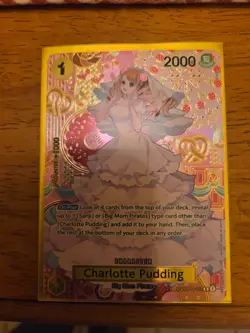 Charlotte Pudding OP03-112 SP Alternative Art Two-Legends One Piece Card English - Image 1