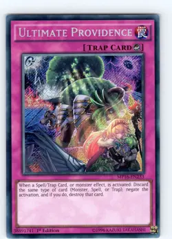 Yu-Gi-Oh TCG Ultimate Providence MP16-EN233 1st Edition Secret Rare Card NM - Image 1