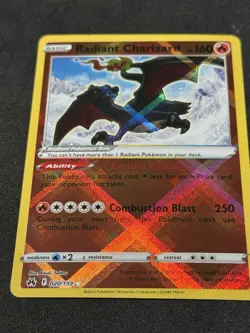 Pokemon TCG Radiant Charizard Crown Zenith Holo Card 020/159 NM Condition - Image 2