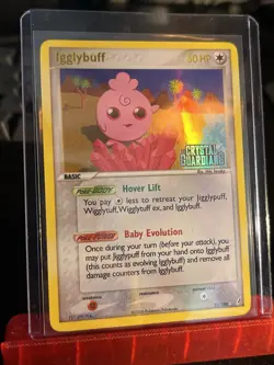Igglybuff 21/100 Rare Ex Crystal Guardians Reverse Holo Stamped Pokemon Card - Image 1