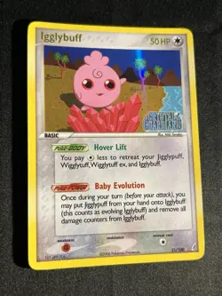 Igglybuff 21/100 Rare Ex Crystal Guardians Reverse Holo Stamped Pokemon Card - Image 2