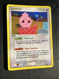 Igglybuff 21/100 Rare Ex Crystal Guardians Reverse Holo Stamped Pokemon Card - Image 3