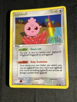 Igglybuff 21/100 Rare Ex Crystal Guardians Reverse Holo Stamped Pokemon Card - Image 4