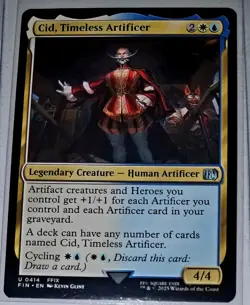 MTG Cid, Timeless Artificer 0414 NM Final Fantasy Pack Fresh Magic The Gathering - Image 1