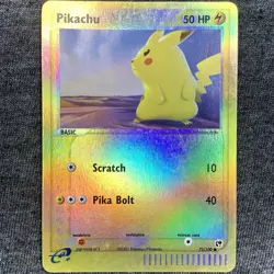 Pikachu Reverse Holo 72/100 EX Sandstorm 2003 Pokemon Card WOTC E-Reader - Image 1
