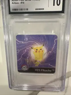 1999 Pokemon Card Pikachu Raichu #10 Action Flipz Lenticular CGC 10 Gem Mint - Image 3