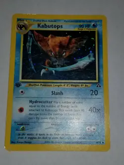 KABUTOPS 6/75 1st Edition Holo Rare Neo Discovery Pokemon Card Light Play - Image 4