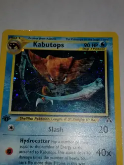 KABUTOPS 6/75 1st Edition Holo Rare Neo Discovery Pokemon Card Light Play - Image 5