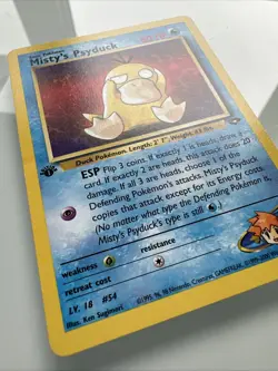 1st Ed Misty’s Psyduck Pokemon Card Gym Challenge 90/132 English LP/NM - Image 2