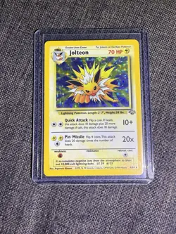 Pokemon TCG Jolteon Jungle Holo Rare Card 4/64 Vintage, Moderately Played - Image 1