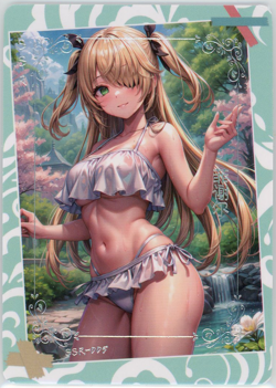 ?FISCHL - Goddess Story Anime Waifu Card -HEART SEA FATE SSR-005 GENSHIN IMPACT - Image 1