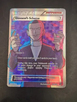 Pokemon XY Breakthrough Giovanni’s Scheme Full Art 2015 Trainer Card #162 - Image 1