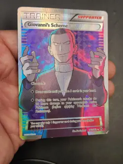 Pokemon XY Breakthrough Giovanni’s Scheme Full Art 2015 Trainer Card #162 - Image 3