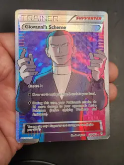 Pokemon XY Breakthrough Giovanni’s Scheme Full Art 2015 Trainer Card #162 - Image 4