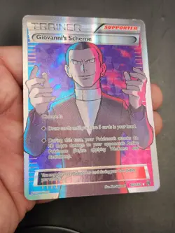 Pokemon XY Breakthrough Giovanni’s Scheme Full Art 2015 Trainer Card #162 - Image 5