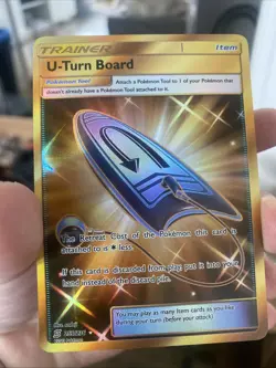 U-Turn Board - 255/236 - Pokemon Unified Minds Sun & Moon Secret Rare Card NM - Image 1