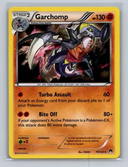 Garchomp 70/122 XY - BREAKpoint Holo Rare Pokemon Card LP - Image 1