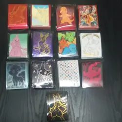 Lot of 13 Pokemon TCG Card Sleeves ETB Brand New - Various Designs Sealed - Image 1