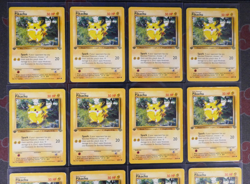 MP/HP (1st edition) Pokemon 12-Card PIKACHU Non-Holo 60/64 Common JUNGLE Set LOT - Image 2