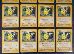 MP/HP (1st edition) Pokemon 12-Card PIKACHU Non-Holo 60/64 Common JUNGLE Set LOT - Image 3