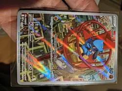 Pokemon TCG Riolu Black Star Promo #010 Full Art Holo Illustration Card NM - Image 4