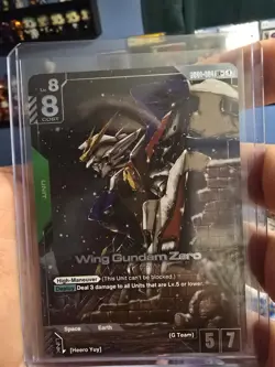 Wing Gundam Zero GD01-024 LR+ Alt Art GUNDAM TCG CARD ENGLISH NEWTYPE RISING - Image 1
