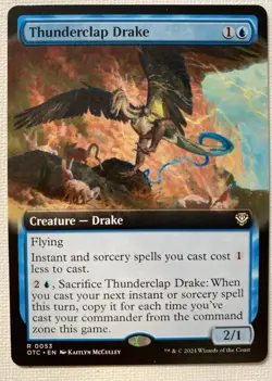 MTG Thunderclap Drake 53 | NM | Outlaws of Thunder Junction: Commander - Image 1