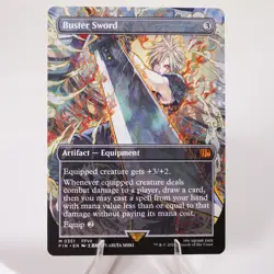 Buster Sword Borderless 351 Final Fantasy FIN MTG NM Regular See Video - Image 1