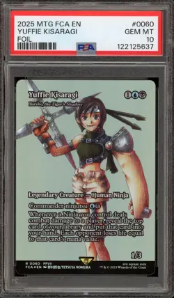 Magic MTG Yuffie Kisaragi FCA Foil #0060 PSA 10 Gem Mint - Image 1