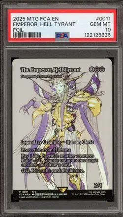 Magic MTG The Emperor, Hell Tyrant FCA Foil #0011 PSA 10 Gem Mint - Image 1