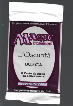 MTG MAGIC THE GATHERING THE DARK ITALIAN BOOSTER PACK 1994 SEALED - Image 1