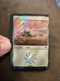 Mtg Magic Warhammer 40k Surge Foil Plains Twisted Miscut Square Corner Misprint - Image 1