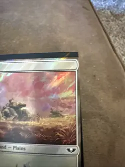 Mtg Magic Warhammer 40k Surge Foil Plains Twisted Miscut Square Corner Misprint - Image 4