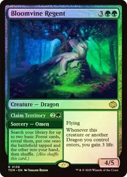 Foil Bloomvine Regent [Tarkir: Dragonstorm] MTG - Image 1