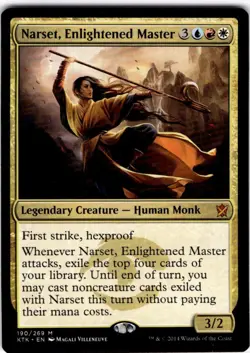 Magic The Gathering Narset, Enlightened Master Mythic #190 - Image 1
