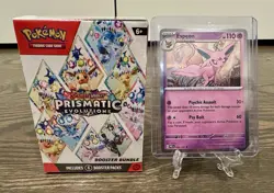 POKEMON TCG PRISMATIC EVOLUTIONS BOOSTER BUNDLE BRAND NEW SEALED + ESPEON CARD - Image 1