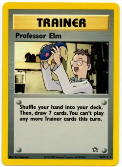 Pokemon - Neo Genesis Professor Elm 96/111 LP++ - Image 1