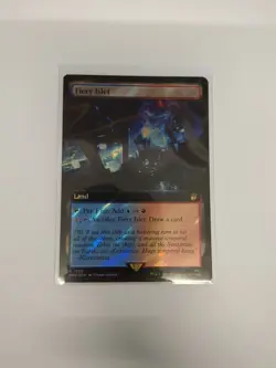 MtG Doctor Who Fiery Islet Extended Art Surge Foil Magic Gathering R 1086 - Image 1