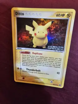 Ditto Ex Delta Species Pikachu 39/113 Holo Card Pokemon Tcg LP - Image 1