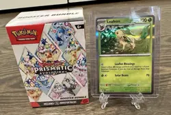 POKEMON TCG PRISMATIC EVOLUTIONS BOOSTER BUNDLE BRAND NEW SEALED + LEAFEON CARD - Image 1