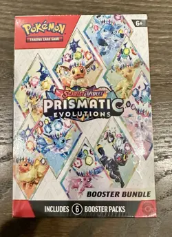 POKEMON TCG PRISMATIC EVOLUTIONS BOOSTER BUNDLE BRAND NEW SEALED + LEAFEON CARD - Image 3