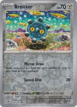 🔥Pokemon - Bronzor - Reverse Holo - 144/197 - Obsidian Flames - (NM)🔥 - Image 1