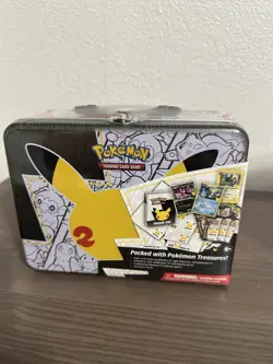 Pokemon Celebrations 25th Anniversary Collectors Chest Lunch Box Tin Sealed - Image 1