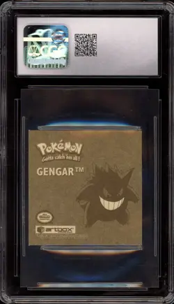 Pokemon Gengar Artbox Stickers Series 1 #G02 SCRATCHED CGC 9.5 - Image 2