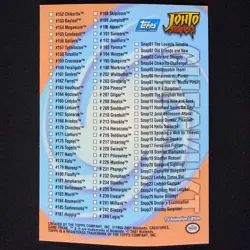 Topps Pokemon Johto Series 1 Non Holo Foil Checklist - Image 2