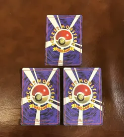 1996 Pokemon Pocket Monsters Holo Prism Japanese Vending Stickers Lot Of 3 NM+ - Image 2