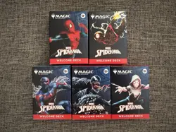 SDCC 2025 Magic The Gathering x Spider-Man Complete Welcome Deck Set (5) - Image 1