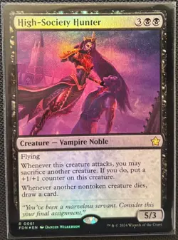 MTG Foundations High-Society Hunter Foil (Rare) - Image 1